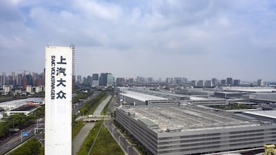 The Volkswagen factory, operated with local partner SAIC Motor, in Shanghai, China. Bloomberg