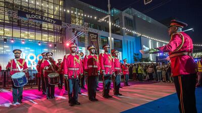 The Abu Dhabi Police band opened the festival, and returned later for an encore.