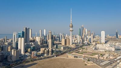 An aerial view taken with a drone shows Kuwait Telecommunication Tower and the surrounding in Kuwait City, Kuwait City, Kuwait. Reuters