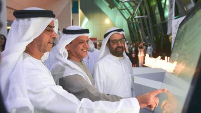 Sheikh Saif bin Zayed, Deputy Prime Minister and Minister of Interior, inaugurates the Innovation Hub at UAE University. Wam