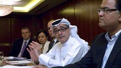 Mohammed Qasim Al Ali, the chief executive of National Bonds, says workshops are being conducted to educate people on the need to save. Razan Alzayani / The National