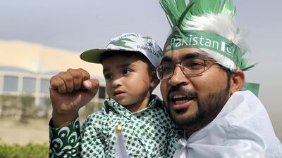 Pakistan fans before the game. Chris Whiteoak/The National