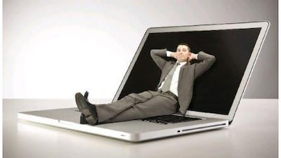 Little business man at work