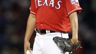 For the second time in his short MLB career, Texas Rangers' starter Yu Darvish took a no-hitter into the final inning only to fall short of the achievement. Tony Gutierrez / AP Photo