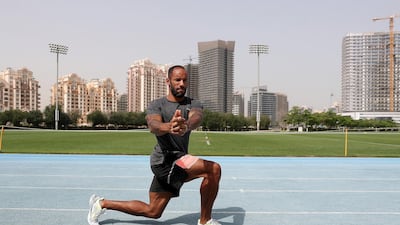 He has his own training regime and is eyeing a third Olympic Games this summer in Tokyo in the 100 metres.