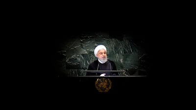 Iranian President Hassan Rouhani addresses the General Debate of the General Assembly of the United Nations at United Nations Headquarters. EPA