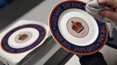 The collection is made of hand-finished bone China. AFP
