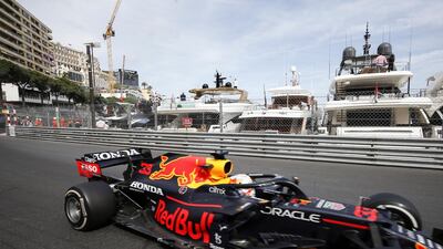 Max Verstappen of Red Bull during the Monaco GP on Sunday. EPA
