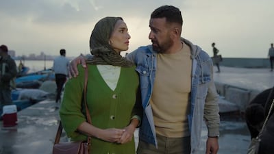 Zeina with Ahmed El Sakka in Al Atawla. She says the project was one of the most collaborative of her 15-year career. Photo: MBC