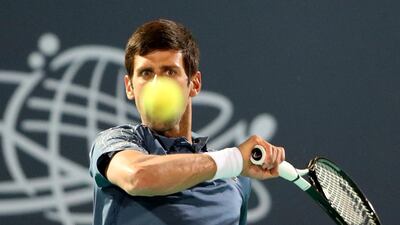 The Serbian Novak Djokovic arrives in Abu Dhabi fresh from a successful 2018, having won the Wimbledon and US Open singles titles. Suhaib Salem / Reuters