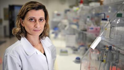 Dr Fatme Al Anouti, assistant professor of chemistry at Zayed University, is collaborating with another researcher to discover the link between diabetes and vitamin D deficiency. Delores Johnson / The National