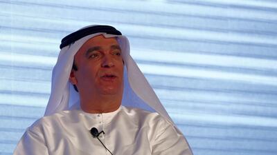 Dr Ahmed Al Banna, UAE ambassador to India, speaking at a panel at the India-UAE Partnership Summit in Dubai in 2017. Chris Whiteoak / The National