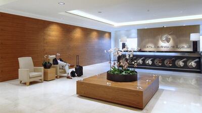 A lounge at the new arrivals terminal at Doha international airport in Qatar. Osama Faisal/ AP Photo