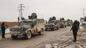 Syrian forces sent to face Kurdish-led militias have moved to the border with Lebanon. AFP