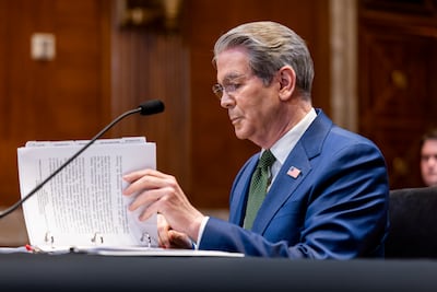 US Treasury Secretary Scott Bessent said a US-UAE swap line would benefit both countries. EPA