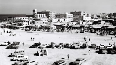 The view over Abu Dhabi souq around 1966. Courtesy: Al Ittihad