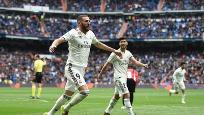 7. Karim Benzema (Real Madrid). 21 goals, 42 games. In his 10th year at Real Madrid, Benzema is eyeing his best ever tally for Liga goals in a season. He needs three more to match it. Getty Images