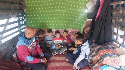 The Safi family have little to shield them from the cold nights as temperatures drop in Al Mawasi, a small part of Gaza that has been declared a so-called "safe zone" by Israel.