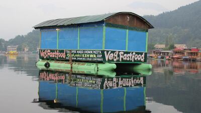 Fast food on floats on Dal Lake. Priti Salian for The National