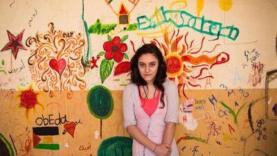 Syria’s civil war forced Hilda, a Palestinian from Yarmouk refugee camp in Damasucs, to move to a refugee camp in Beirut. Since she moved, Hilda is no longer able to attend school. Andrew McConnell for The National