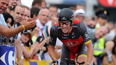 Lance Armstrong was fourth in the prologue, seemingly unbothered by the latest controversy.