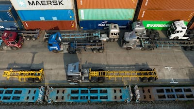 The Uiwang Inland Container Depot in South Korea. Ports and shipping companies are adjusting to the challenges brought by the Covid-19 pandemic. Bloomberg