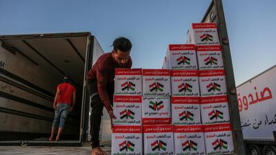 Aid supplies included 2,500 tons of dried foodstuffs, vegetables, frozen poultry, fruit, mattresses, blankets, disinfectant, medical masks, clothes and medicines. EPA