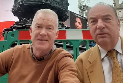 Paul Tuohy and Norman Baker from the Campaign for Better Transport said they are racing to the Cop26 host city to raise awareness about the effects air travel has on the environment. Campaign for Better Transport
