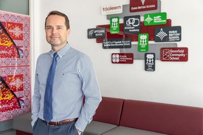 Brendon Fulton, principal of Dubai British School Jumeirah Park, says all education bodies must work together to ensure pupils are not adversely impacted by the disruption caused by the coronavirus outbreak. Antonie Robertson/The National