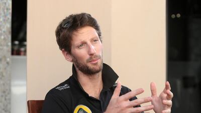 Formula One driver Romain Grosjean, shown here during an interview ahead of the 2015 Abu Dhabi Grand Prix at the Yas Marina Circuit, said he needed a new adventure after effectively spending his entire F1 career to date with one team, and Haas offered it. Christopher Pike / The National