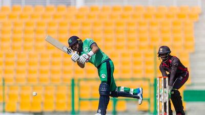 Ireland batting against the UAE.