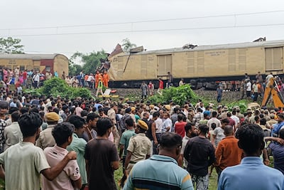 Indian authorities launched a rescue operation after the deadly train crash in West Bengal, with about 50 passengers taken to hospital. AFP