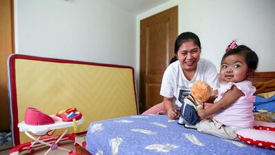 Grace Carungay and her daughter Aleeyah, who is recovering from a liver transplant, have thanked the UAE for their support.