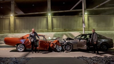 Vin Diesel and Jason Stratham in Furious 7. Courtesy Universal Pictures