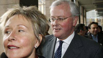 Former Barclays chief executive Jon Varley and three other managers were charged with 'conspiracy to commit fraud' linked to emergency fundraising from Qatar during the financial crisis. Adrian Dennis / AFP