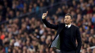 Barcelona's Luis Enrique will be fielding as many young players as he can for Barca's Copa del Rey match. Albert Gea / Reuters