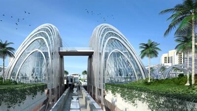 Artist impression of the new proposed Nakheel Mall on the Palm Jumeirah. Courtesy Nakheel