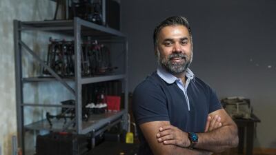 Hatim Saleh is the director of Chopper Shoot Productions, which uses drones and helicopters to do aerial filming and photography for events and to document construction, shipping and oil and gas projects. Antonie Robertson / The National