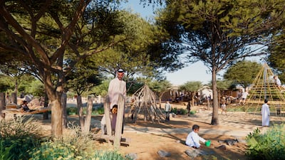 Hewi is used to mean the front garden of a home. Photo: Dubai Future Foundation