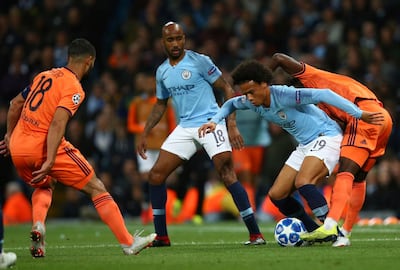 Leroy Sane's performance was one of the few positive takeaways from Manchester City's defeat to Lyon. AP Photo