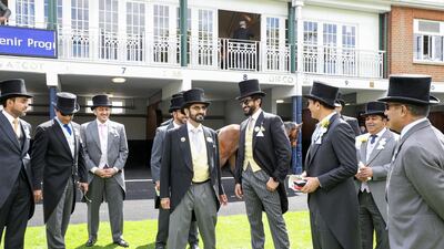 Sheikh Mohammed bin Rashid attends the Royal Ascot horse race.