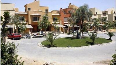 A view of luxurious houses at the gated community city of Palm Hills, 20km west of Cairo. A 2004-2008 property boom that provided homes for the wealthy elite helped Egypt weather a global downturn. But a glut of luxury developments being delivered through 2011 means developers need to switch to middle-class properties.