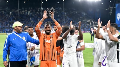 Goalkeeper and captain Khalid Essa has been instrumental in Al Ain's march to the Asian Champions League final. AP