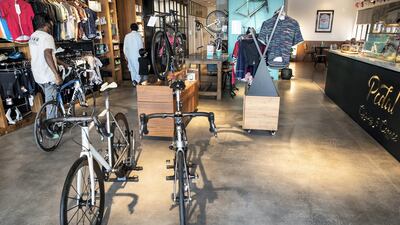The store deals with four brands that build custom bicycles: Bastion, Sarto, Stelbel and Festka