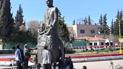 The Hafez Al-Assad statue in Syria. Photo: Zouhir Al-Shimale