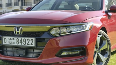 The new Honda Accord in Dubai. Khushnum Bhandari for The National