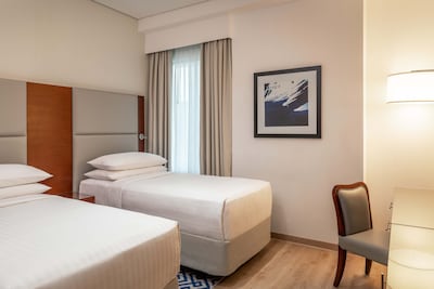 There is plenty of space for families in the hotel suites. Sheraton The Walk, Dubai
