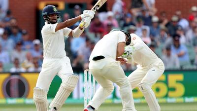 India's top-order batsman Cheteshwar Pujara has laid the foundation for a potential strong third-innings total for the tourists. AP Photo