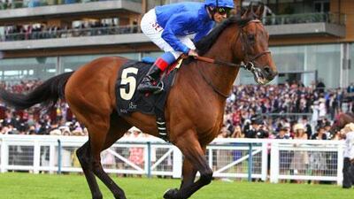 Farhh, here with Frankie Dettori aboard at Royal Ascot, may be meeting Frankel again in the Juddmonte International Stakes.