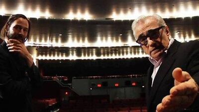 Keanu Reeves and Martin Scorsese. Courtesy Tribeca Film